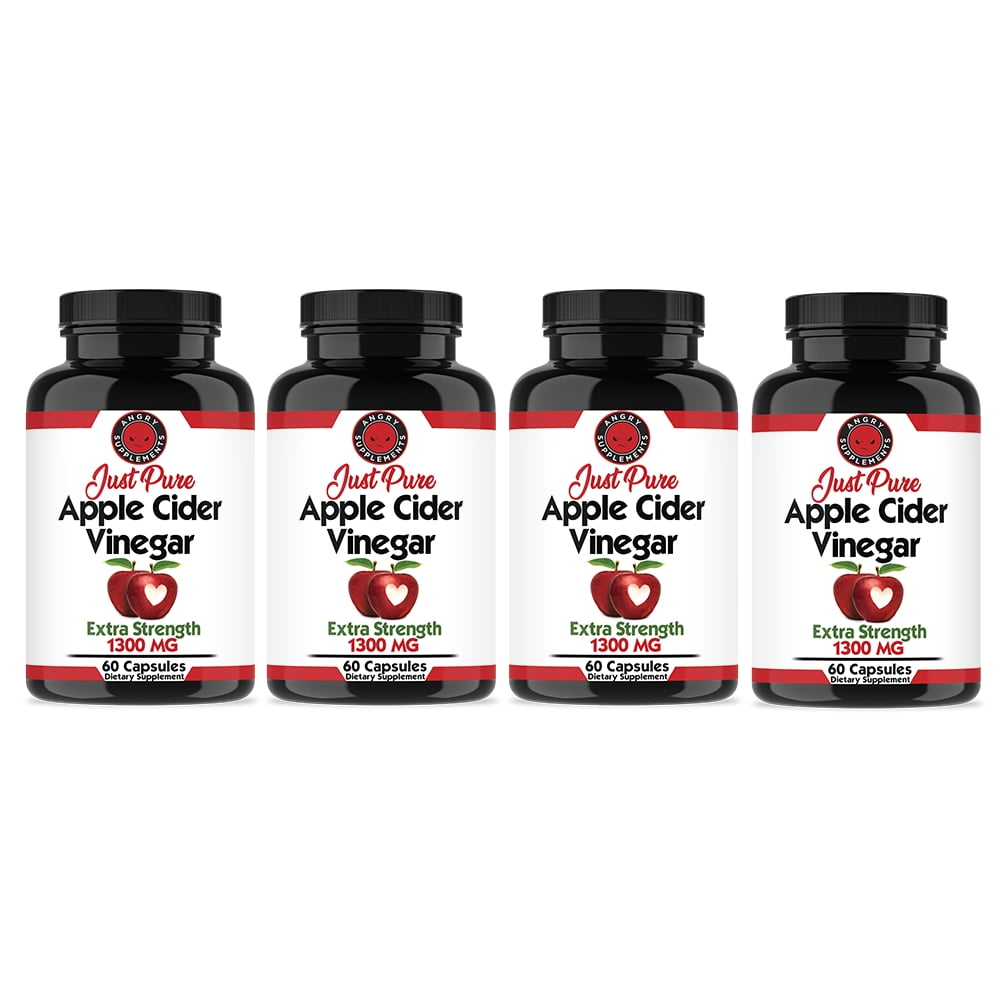 Just Pure Apple Cider Vinegar for Weight Loss and Detox (4Pack