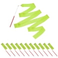 thumbnail image 1 of Uxcell Dance Ribbons, Gymnastics Dance Streamers with Non-Slip Wand Dance Flag Olive Green, 1 of 7