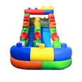 thumbnail image 2 of Pogo Crossover Inflatable Water Slide, No Blower, Building Block 12 Foot Kids Waterslide, 2 of 8