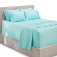 thumbnail image 1 of Juego de sábanas Hearth & Harbor Extra Deep Pocket Queen Aqua Blue, 1 of 8