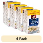 (4 pack) Quaker Instant Grits Original, 0.98 oz 22 Count