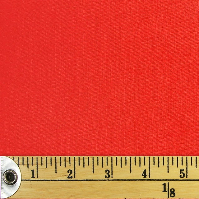 Fabric Creations Solid Red Fat Quarter Pre-Cut Fabric - 18" x 21" / 45cm x 53cm