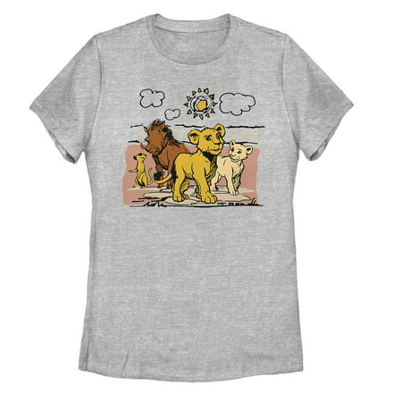 Lion King Women's Best Friends Cartoon T-Shirt (Top 10 Cartoon Best Friends)
