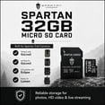 thumbnail image 3 of Tarjeta de memoria Spartan Camera 32 GB microSD con adaptador, 3 of 8