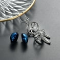 thumbnail image 5 of dreamcatcher urn necklace urns for cremation ashes cremation jewelry for ashes mini urns small urns-Color SteelBlue, 5 of 6
