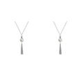thumbnail image 1 of Guardurnaity Collar de perlas, joyería estética larga ajustable con borlas, decoración colgante resistente, collares de San Valentín para mujer, Plata 2piezas, 1 of 6