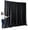 Black, variant on Two Layers Backdrop Made with One Piece Chiffon Tulle & Polyester. Use as Extra Wide Semi-Blackout Curtains. Black, 10x8FT