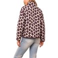 thumbnail image 3 of Chaquetas florales casuales INSPIRE CHIC para mujeres con botones y mangas largas, abrigos de otoño de moda XS Beige, 3 of 6