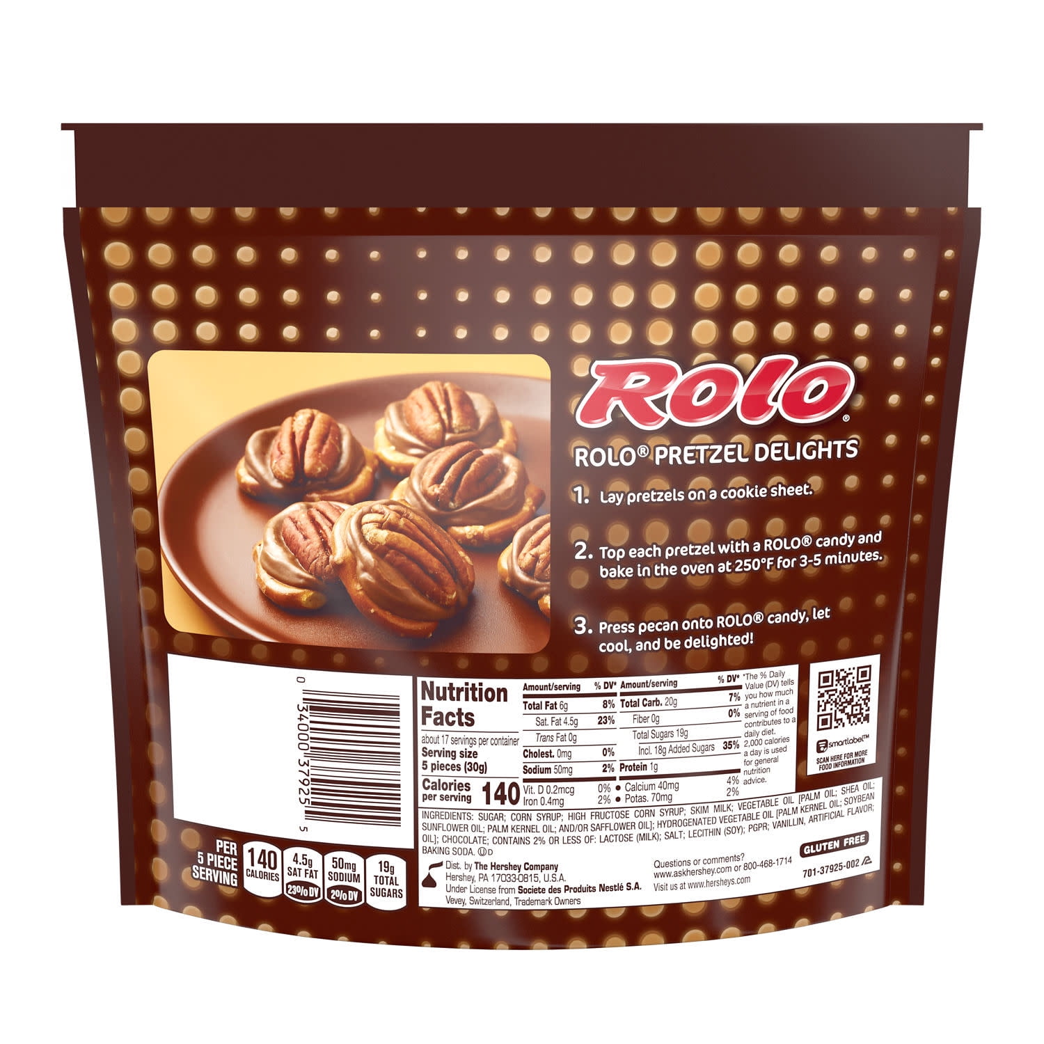 Rolo Rich Chocolate Caramels Candy, Family Pack 17.8 oz