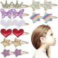 thumbnail image 1 of 8 pares de pinzas para el cabello para niñas, pasadores para el cabello, pinzas para el cabello para niñas pequeñas, accesorios para el cabello para niñas, pinzas para el cabello para niñas, 1 of 8