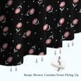 thumbnail image 6 of Pioneer Flower Floral Print Pattern Shower Curtain 72"x72", Bathroom Decorative Shower Curtain Set with 12 Hooks, Waterproof Washable, 6 of 6