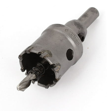Unique Bargains 32mm Cutting Dia 10mm Shank Unmounted Twist Drill Bit Carbide Hole Saw Cutter
