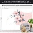 thumbnail image 3 of Abstract Wallpaper Wall Mural - Woman With Flowers, 3 of 5