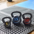 thumbnail image 2 of Juego de Pesas Rusas Set x 3 Piezas de Hierro Fundido Best Kit Kettlebells de Entrenamiento Fitness, 2 of 5