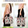 thumbnail image 4 of FORMRS Womens Corduroy Tote Bag Crossbody Shoulder Handbag with Pocket, Red Deer, 4 of 7