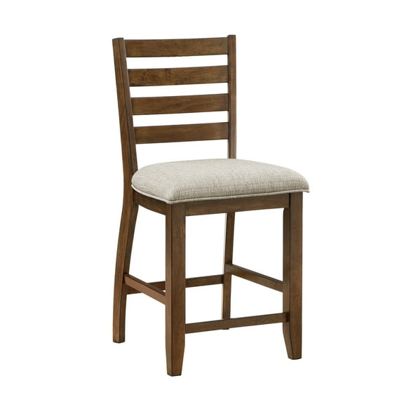 Cherry Finish Wood - Traditional Styling - Family Meal Time - Beige Padded Seats