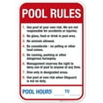 thumbnail image 1 of Pool Rules Sign, Red Pool Sign,, 1 of 8