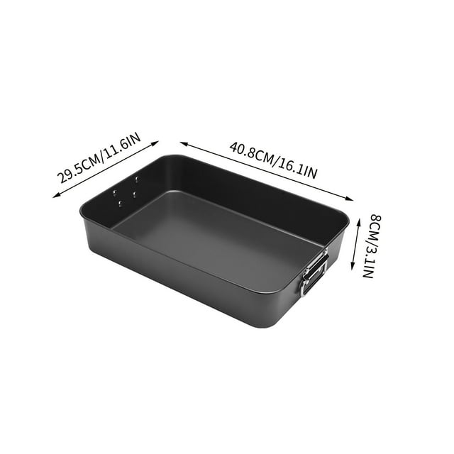 Baking Trays for Oven, Baking Tray Rectangular Baking Tray Roast Chicken Tray Multi-Purpose High Body Double Ear Baking Tray Eggs