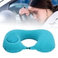 thumbnail image 4 of Almohada Inflable, PVC Floking Fuge Freak Support Support Cushion Inflacia de Prensa Cómoda en forma de u para Avión para Automóvil para la Oficina, 4 of 7