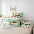 thumbnail image 6 of Manfei Merry Christmas 7-Piece Twin Bedding Sets,Santa Claus Bedding Comforter Set,Xmas Gifts Sheet Sets,Ultra Soft Home Decor Reversible, 6 of 8