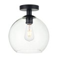 thumbnail image 1 of Lámpara de Techo Empotrada Elegant Lighting Baxter Negra Transparente 28 cm, 1 of 6