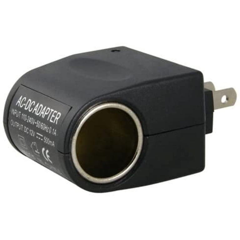 Simyoung 110v 240v AC Plug To 12V DC Car Cigarette Lighter Converter Socket Adapter