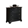 thumbnail image 2 of Homestyles Coffre en Bois Bedford Noir, 2 of 26