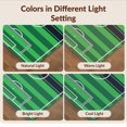 thumbnail image 7 of Design&I 4'x6' Washable Area Rug Flatweave Daily Traffic Ready Field Stripe Bands Score Door Center Goal Markings Soccer Stadium Refined for Dorm Room, Living Apartment, 7 of 7