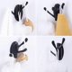 thumbnail image 3 of Towel Hook Matte Black 2 PCS, Metal Swivel Folding Robe Hook, Hand Towel Holder, Heavy Duty Clothes Hanger for Bathroom RV Wall Mount, 3 of 4