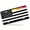 Modified American Flag with Rainbow, variant on Cross with Psalm Front License Plate, Metal License Plate, Funny Standard Plates Personalized Novelty Decorative For Men/Women/Boys/Girls Car 6×12 Inch