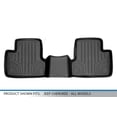 thumbnail image 3 of SMARTLINER Custom Fit Floor Mats 2nd Row Liner Black Compatible With 2014-2021 Jeep Cherokee, 3 of 3