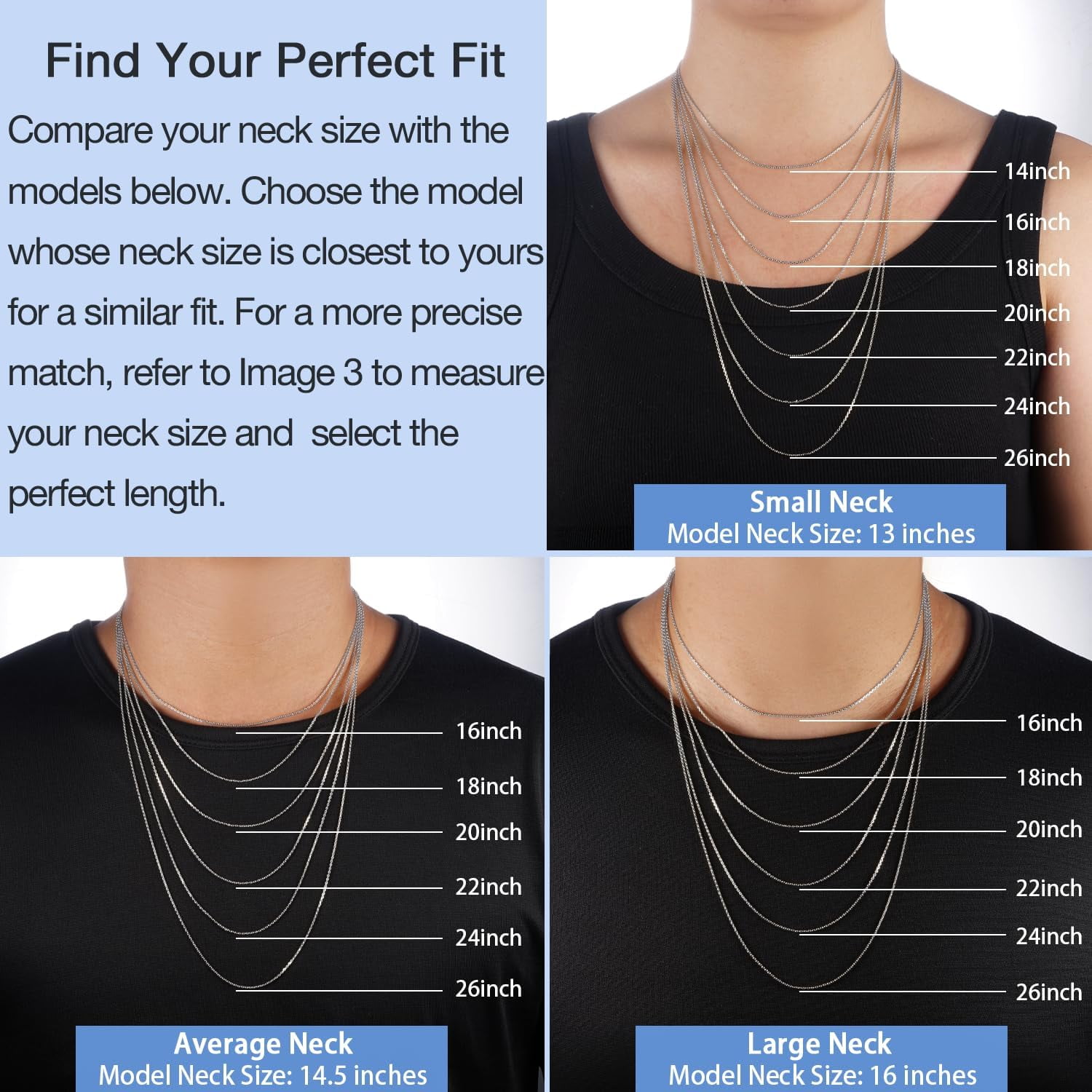 925 Sterling Best Silver Chain Necklace Chain for Women 1.1mm Cable Chain Necklace Upgraded Spring-Ring Clasp - Thin & Sturdy - Italian Quality 16/18/20/22/24 Inch[k447]