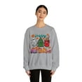 thumbnail image 3 of Happy Hallothanksmas Halloween Thanksgiving Christmas Funny Sweatshirt Women's Sport Grey Small, 3 of 4