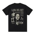 thumbnail image 1 of Lana Del Rey Short Sleeve Pattern T-Shirt Fashion Breathable Cotton T-Shirt--Youyoupin, 1 of 4