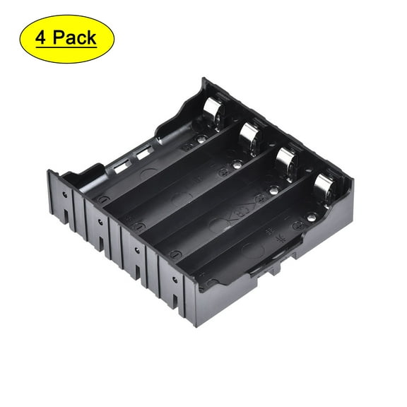 Battery Case Storage Box 4 Slots x 3.7V  Battery Holder for 4 x 18650 Battery 4 Pcs