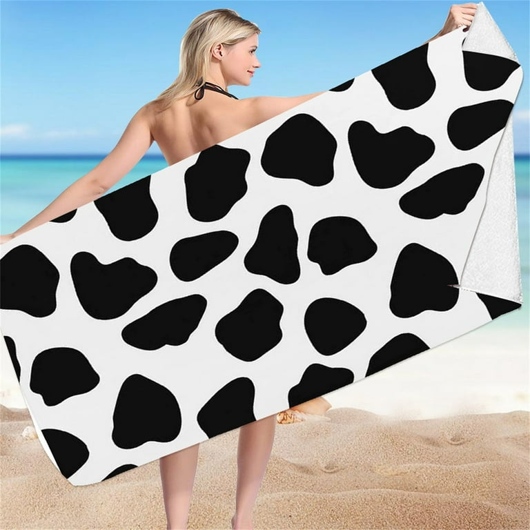 Eqwljwe Oversized Beach Towel , 27 x 59 in Stripe Boho Blue Extra Large Big Clearance Pool Swim Travel Soft Towels Blanket Bulk for Adult Women Men