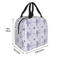 thumbnail image 2 of Rocae Stripes and Sprigs of Lavender for Insulated Lunch Bag for Women Men,Large Lunch Box for Work School Picnic Hiking Daytrip, 2 of 5