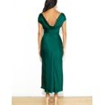 thumbnail image 4 of Vestido Gmeitoey de satén con mangas casquillo en la espalda, de verano, para mujer, 4 of 5