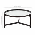 thumbnail image 6 of Evelyn&Zoe Metal Double Circular Black Coffee Table, 6 of 8