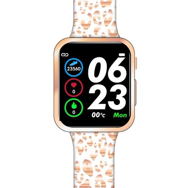 Justice Unisex Smartwatch Leopard Print Strap JSE4103WM