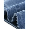 thumbnail image 5 of DARING DIVA Women's Plus Size Short Sleeve Denim Button Down Cropped Jacket 2X Light Blue, 5 of 6