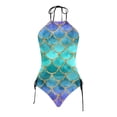 thumbnail image 5 of DGMIOCS Women's Tummy Control Two Piece Swimsuit Tankini Set Light Blue XXL, 5 of 5
