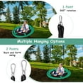 thumbnail image 6 of Costway 40'' Flying Saucer Tree Swing for Kids - Adjustable Height, Indoor/Outdoor, Dark Green, 6 of 10