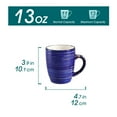 thumbnail image 4 of Malacasa Coffee Mugs Set of 6, 13oz Large Porcelain Mug, Ceramic Tea Cups with Handle, Multicolour Rustic Chic Style, 4 of 8