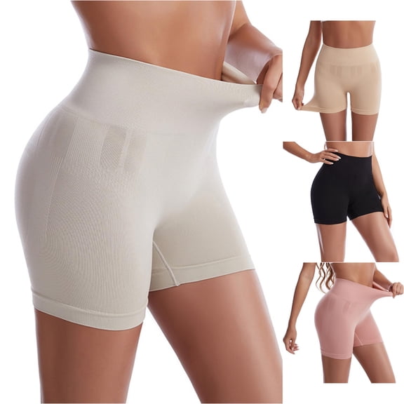 xfsWaSs High Waisted Seamless Shaping Yoga Shorts for Women Breathable Comfort Postpartum Active Shorts Tummy Control Shapewear Shorts