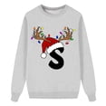 thumbnail image 1 of DuoJiaJ Sweat à Capuche Velouté à Manches Longues et Col Rond Imprimé Lettre de Noël 2 (Enfants), 1 of 5