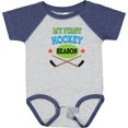 thumbnail image 3 of Inktastic My First Hockey Season Boys or Girls Baby Bodysuit, 3 of 5