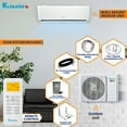 thumbnail image 4 of Klimaire 12,000 BTU 23 SEER2 Ductless Mini-Split Heat Pump Air Conditioner 550 sq. ft. (230V), 4 of 8