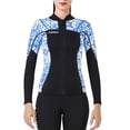thumbnail image 1 of Vela de buceo 3mm Tops de traje de neopreno Premium neopreno Tits UV Protección de UV Buceo de buceo Scuba de canoa para aeróbicos de agua Snorkeling Blue XXL seitruly OD003290-10, 1 of 7