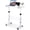 White, variant on KLSMYHOKI Standing Desk, Adjustable Height 31.5" x 16" White Mobile Table with Wheels, Height Range 27"-43.5" for Home Office